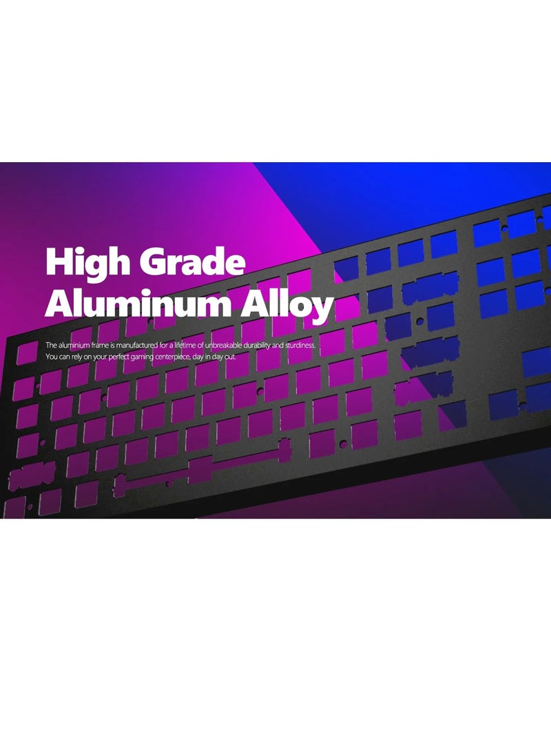 MARVO - KG965G RGB Gaming Mechanical Keyboard – OUTEMU Blue Switch – Volume Wheel & Media Keys – Aluminium Frame – 2 USB Passthrough Port – Detchable Wrist - Image 1