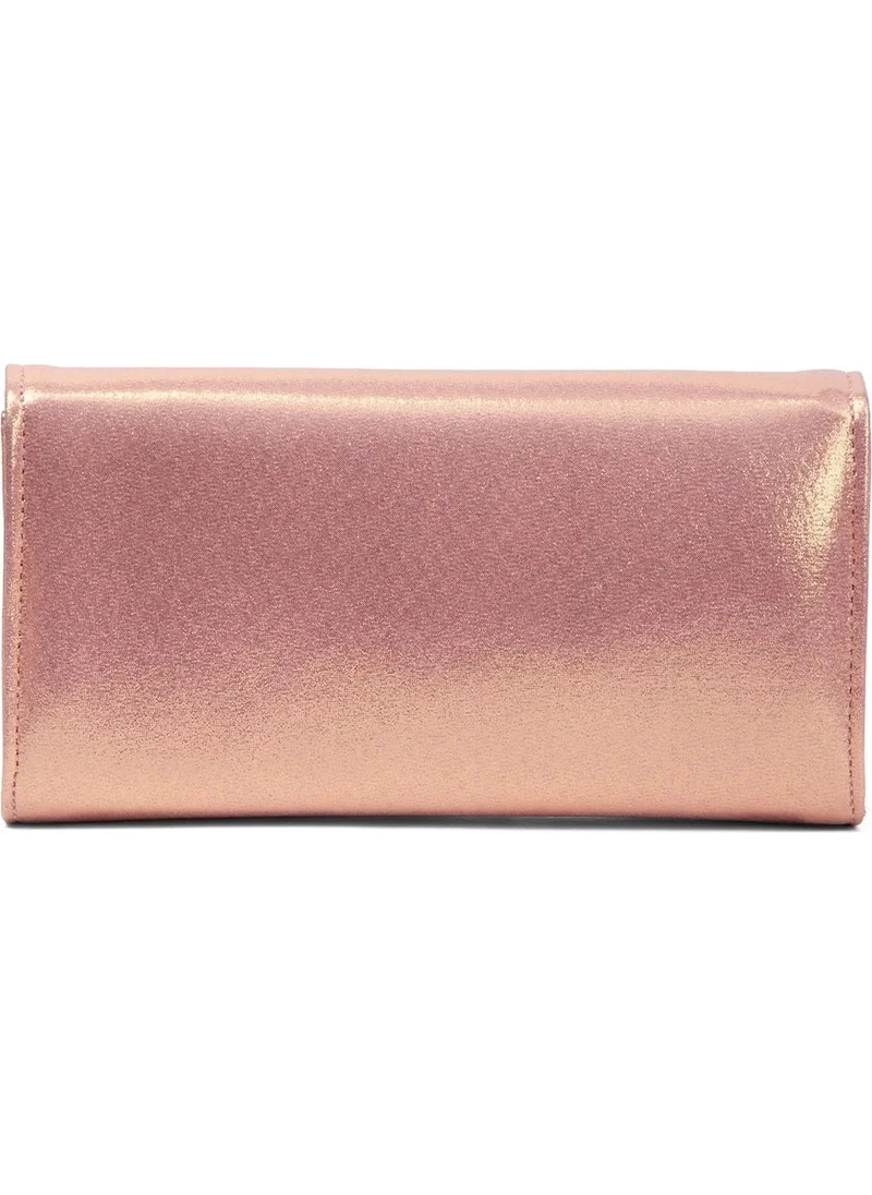 Bahels Women's Evening Dress Baby Pink Mini Box Portfolio Hand Shoulder Bag