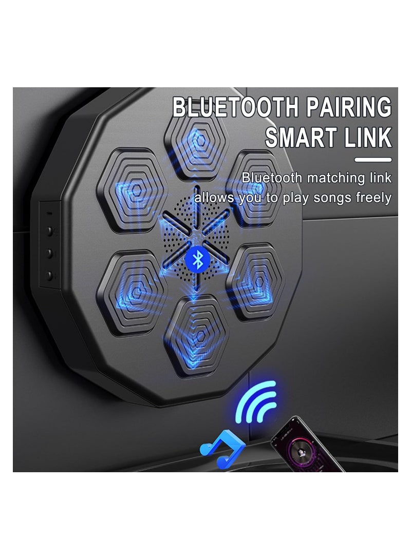 Generic Electronic Music Boxing Machine,Bluetooth Smart Boxing Machine with 1 Pairs of Boxing Gloves,Wall Mounted Punching Pad Machine  - Image 4