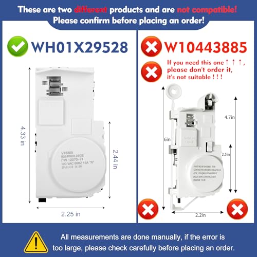 Garsoo Upgrade WH01X29528 Washer Door Lock (OEM) Compatible with ge Washing Machine, Replacement AP6985313, EAP12749276, 4958749, PS12749276, PD00060769. 3-Year Warranty - Image 2