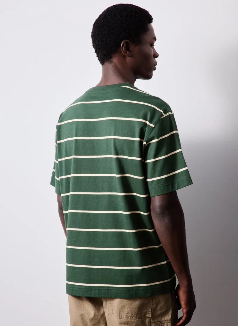 ماتلان Green Striped T-Shirt