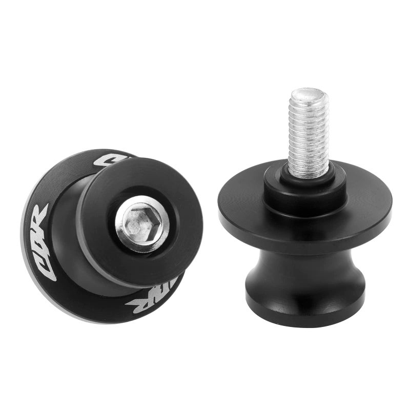 2Pcs Motorcycle Swing Arm Spools for Honda CBR150 CBR100F CBR1000RR CBR1100XX CBR125 CBR250 CBR400RR CBR400F CBR450SR CBR600RR CBR900RR CBR954RR Aluminum Black