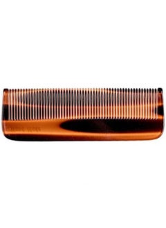 Fendrihan Hand Finished Fine Tooth Pocket Comb For Men, Faux Tortoise (5 Inches)  - Image 5