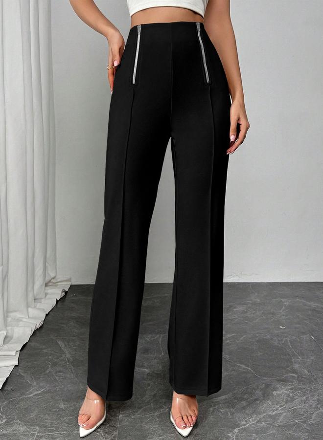 تايك تو بنطال بخصر مرتفع وقصة واسعة - Image 5