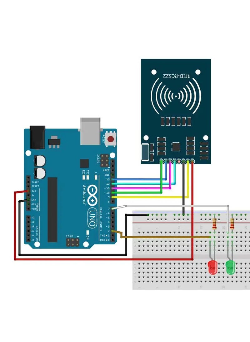 RFID RC522 Module 13.56MHz – MFRC522 Reader & Writer Kit with Key Fob and Card for Arduino & Raspberry Pi - Image 3