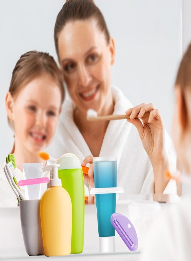 TKYZMS 4 Pcs Toothpaste Squeezer,Plastic Toothpaste Tube Squeezer Toothpaste Dispenser Hanging Toothpaste Clip Toothpaste Holder for Bathroom,Suitable for Toothpaste Cream Cosmetics and Paint(Colorful) - Image 5