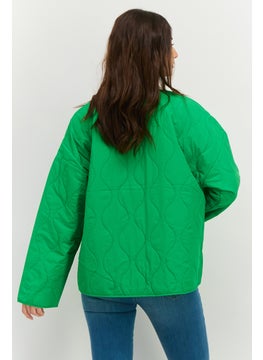 ESPRIT Women Quilted Softshell Jacket, Green  - Image 2