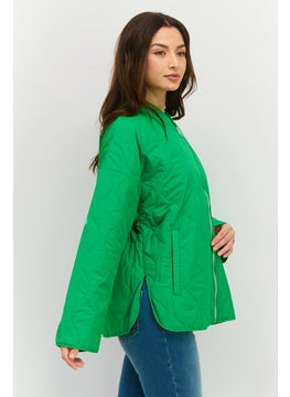 ESPRIT Women Quilted Softshell Jacket, Green  - Image 4
