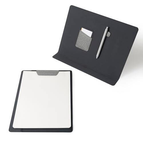 LHiDS Creative Folio 2.0 with Stand, Business Portfolio Resume, 3-in-1 Padfolio with Magnetic Accessories, Work as Notebook Cover, Clipboard, Organizing Board for Home and Office (Gray, A4/Letter) - Image 1