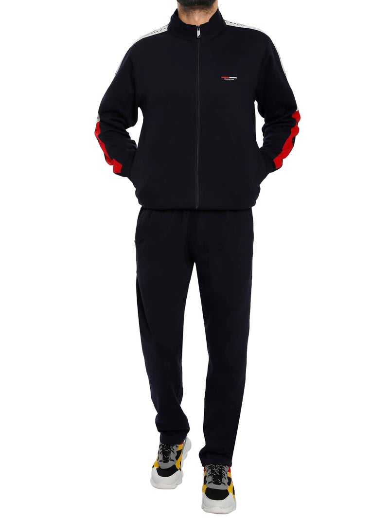 Matelco Men's woolen tracksuit for winter (Regular, XL, Navy- Blue) - Image 1