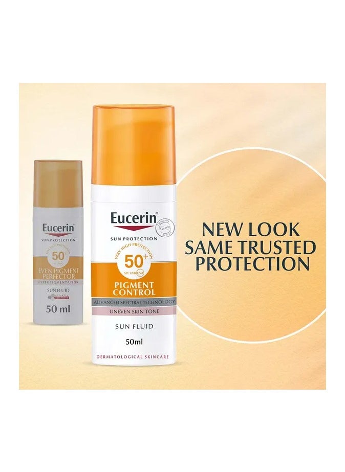 Eucerin Eucerin Sun Pigment Control Fluid SPF 50+ – Advanced Sun Protection for Uneven Skin Tone, 50ml  - Image 4