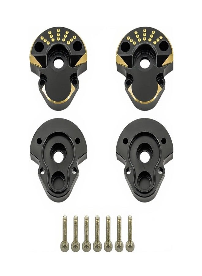 FSDKEDUF 44g 2PCS Black Coating Brass Outer Portal Housing Metal for Redcat Ascent-18 Rc Car Upgrade Parts Crawler Accessories 1/18 Scale - Image 1