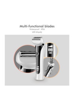 SYOSI Electric Razor for Women - Cordless Rechargeable 3-Blades Smooth Guide Foil Lady Shaver Without Bumping for Body Hair Removal Legs Underarms Bikini Wet & Dry Trimmer - LED Display, Travel Lock  - Image 5