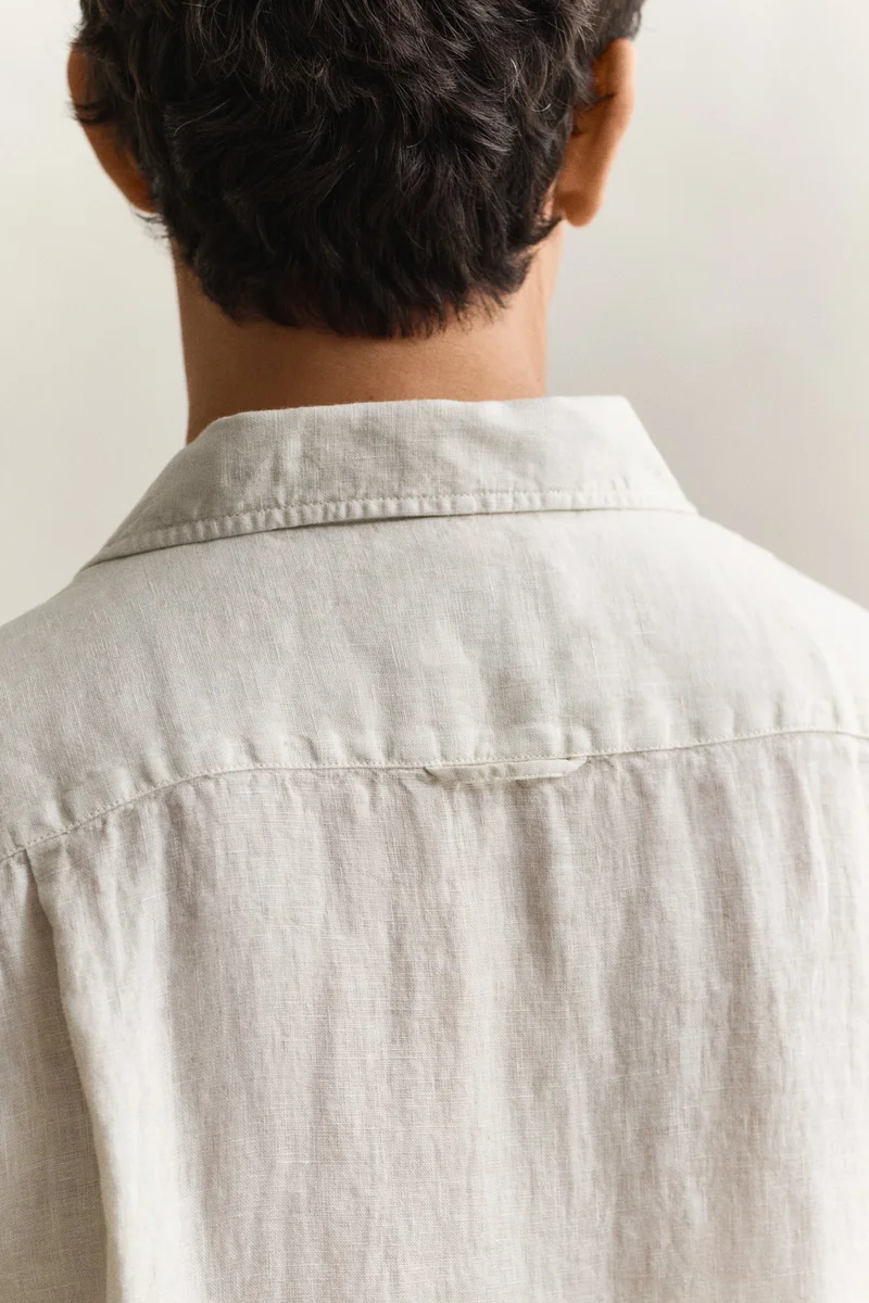 GANT Regular Gmnt Dyed Linen Short SleeveCamp Shirt