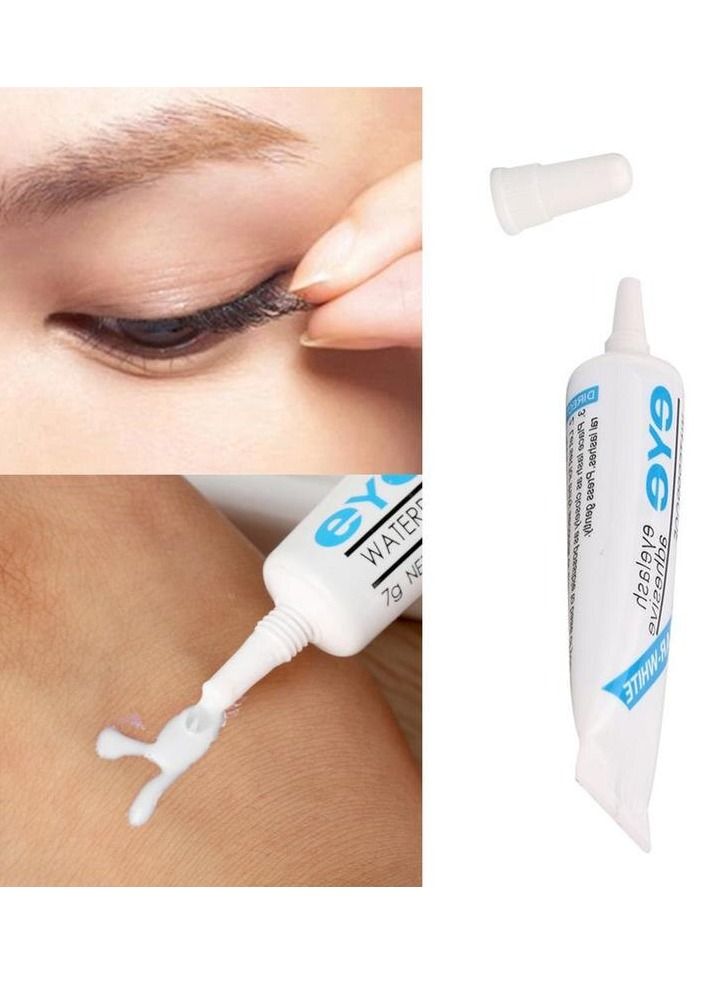 Eye 1PC Light Blue False Eyelash Glue Waterproof Adhesive Eye Makeup Tool - Image 4