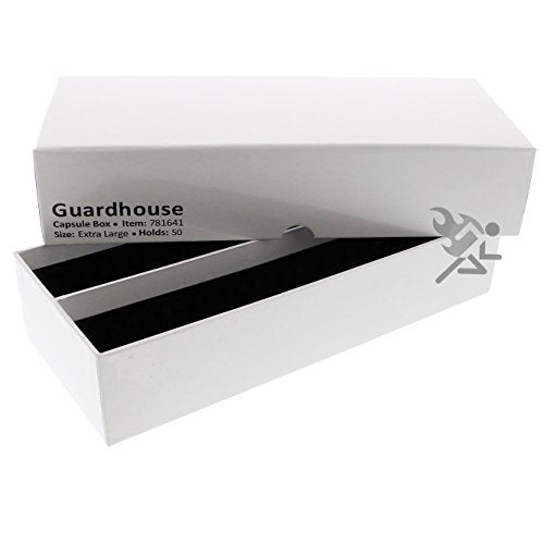 Guardhouse (1) X-large Double Row Coin Holder Storage Box for 1oz Silver Eagle, 1oz Silver & Copper Rounds, and Silver Dollar Coins in Ring Type Capsules - Image 1