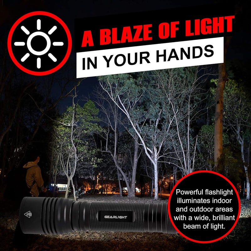 GearLight S2000 LED Flashlight High Lumens - Super Bright, Powerful, Mid-Size Tactical Flashlight for Outdoor Activity & Emergency Use - Image 5