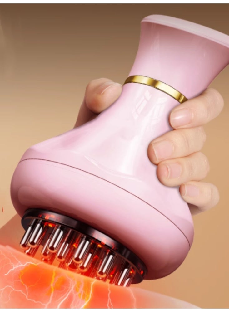 تدليك كهربائي للجسم بأكمله ، الاستخدام المنزلي ، الكتف والرقبة ، فرشاة العضلات ، كشط الساق ، التدليك ، المعدة والظهر ،  المباراة الكاملة - مسحوق زهرة الكرز - Image 1