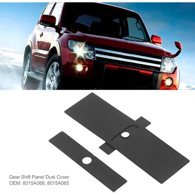 rayihni Car Shift Panel Dust Cover 8015A066 8015A065 2PCs Shift Lever Panel Trim Strip Easy to Install Gear Shift Panel Cover Replacement for Mitsubishi Pajero V93 V80 V87 V97 8015A066 8015A065 - Image 3