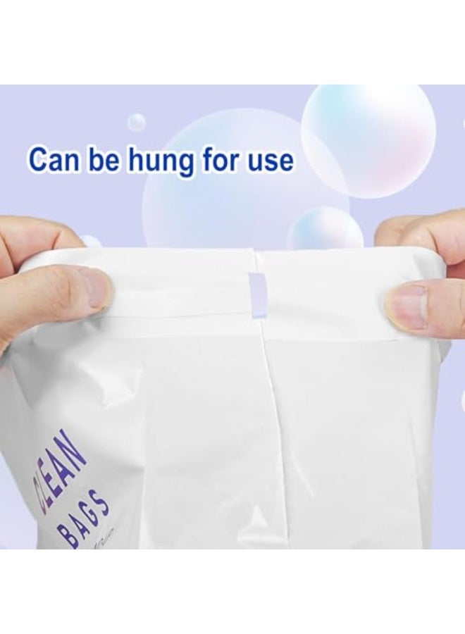 Luckam Disposable Car Trash Bags, Leakproof Self-Adhesive Standable Garbage Bag for Car, Kitchen, Office, Travel & Camping, Large Capacity Open Top Cleaning Bags, 25.7x5.8x19.2cm, 60 Pack - Image 1