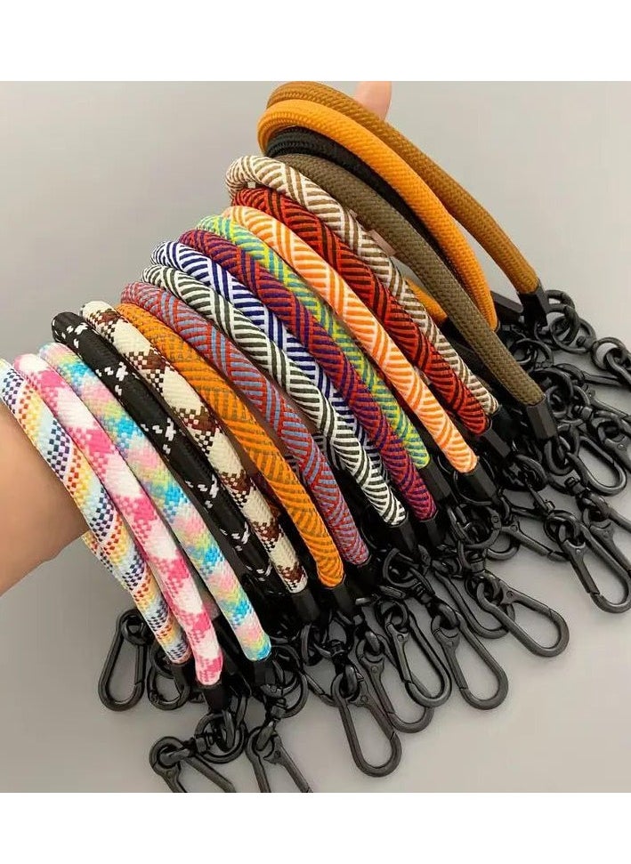 Generic Premium Wrist Strap Cell Phone Lanyard anti theft, Soft Nylon Thick Rope, Phone Hand Strap With Phone Patch Compatible with Phone, Airpods, Purse, Keychain and More 20 Cm  - Image 2