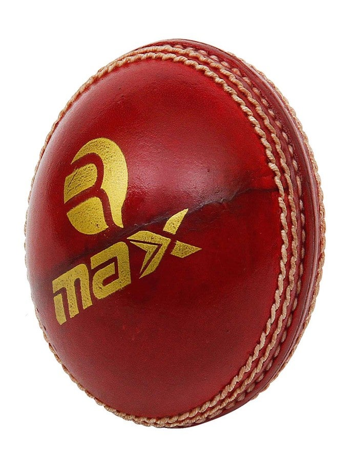 RMAX Red Platina Leather Cricket Ball (4 Part Ball,Pack of 1) - Image 3