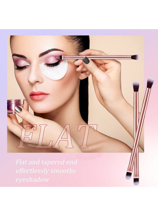 Perthlin - 24 Pcs Eyeshadow Smudge Brush 2 In 1 Eyeshadow Brush 2 Double Ended Concealer Brush Under Eye Small Soft Firm Pointed Foundation Makeup Applicator For Blending Eye Shadow Liner - Image 1