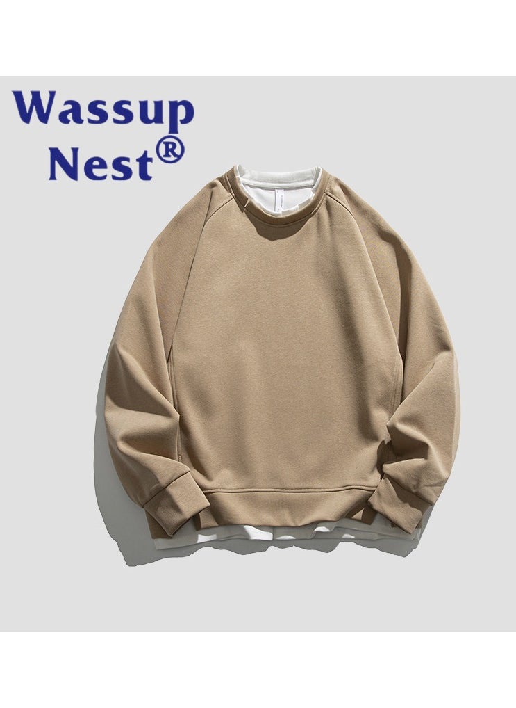 WASSUP NEST - New WASSUP NEST Loose Casual Round Neck Hoodie - Image 1