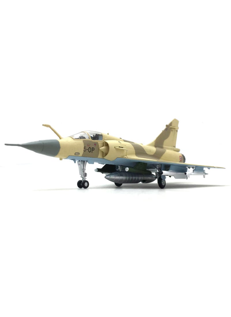 1/100 ميراج 2000 طائرة مقاتلة عسكرية نموذج طائرة مقاتلة طائرة هجوم معدنية للديكور المنزلي / المكتب (الأصفر)  - Image 2