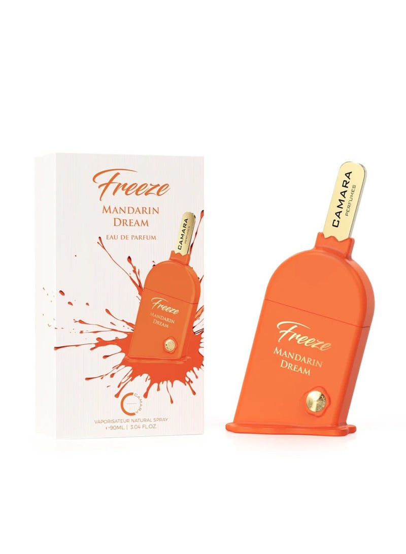 Camara Freeze Mandarin Dream EDP by Camara Perfumes 90ml | Long-Lasting Floral Fruity Unisex Perfume with Mandarin, Pear & Vanilla - Image 5
