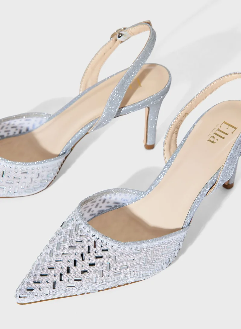 Ella Limited Edition Embellished Pointed-Toe Pumps