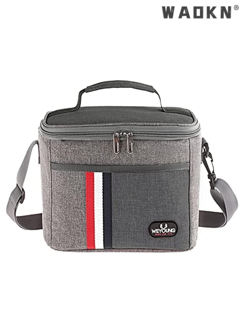 WAOKN Large Capacity Multifunctional Lunch Bag Insulated Lunch Box Large Portable Refrigerated Handbag Men And Women Adult Office One-shoulder Handbag Leakproof And Waterproof - Image 1