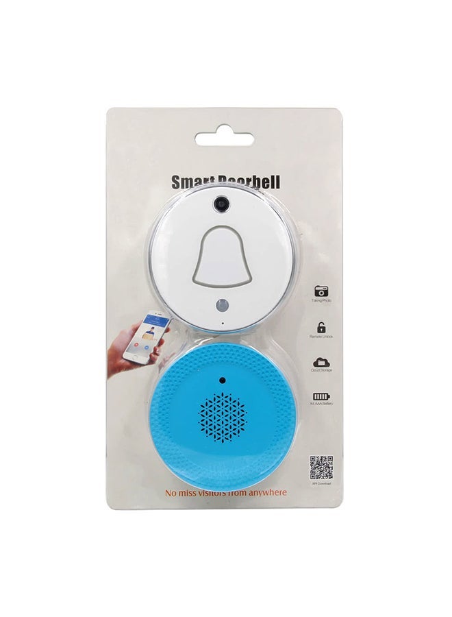 NIBEMINENT Wireless WiFi Mini Smart Doorbell White 8.2x8.3cm - Image 5