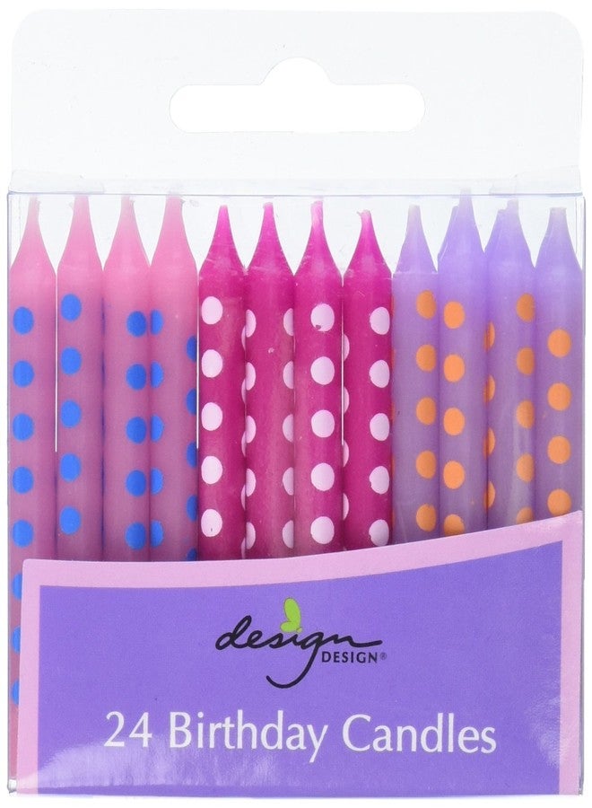 Design Design Pastel Dots Birthday Candles, Multicolor