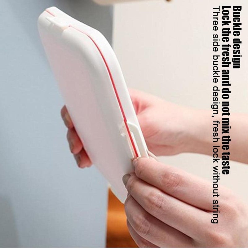 swabs® Sandwich Storage Box Reusable Silicone Lunch Box Food Storage Case Microwave Safe Lunch Box Food Container Sandwich Boxes(Pack of 1) - Image 5
