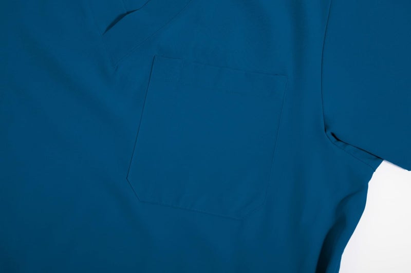 Yoweenton Scrub for Men Scrubs Medical Uniform Man Scrubs Set Medical Scrubs Top and Pantsï¼Œ5-Pocket Top and 5 Pocket Pants - Image 4