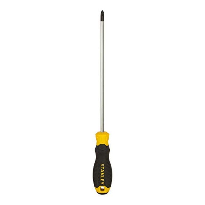 Stanley STANLEY STMT60812-8 Cushion Grip Screwdriver Phillips®-PH2x200mm (Yellow and Black)  - Image 1