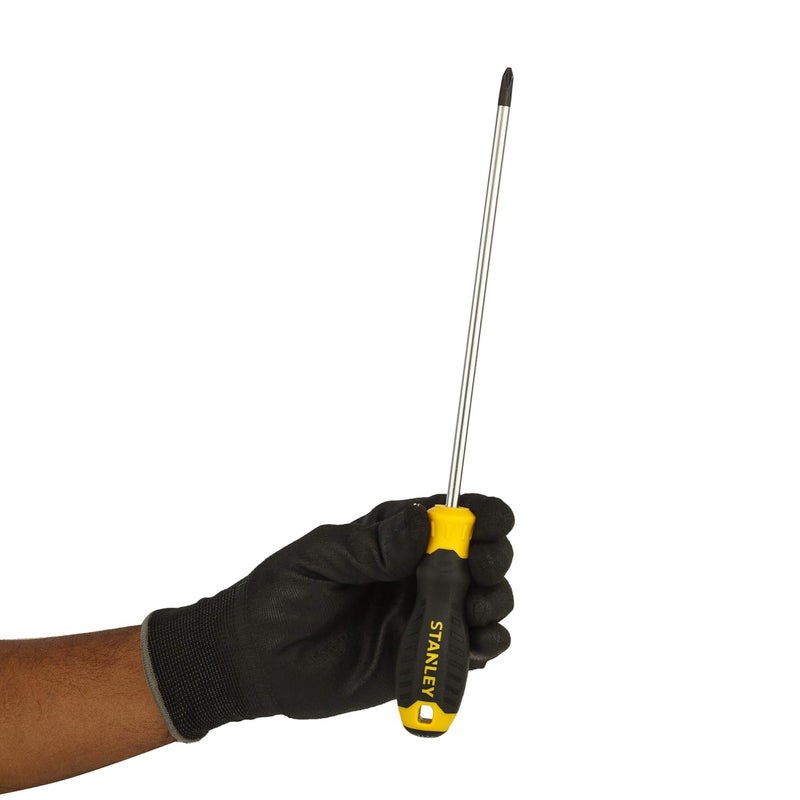 Stanley STANLEY STMT60812-8 Cushion Grip Screwdriver Phillips®-PH2x200mm (Yellow and Black)  - Image 5