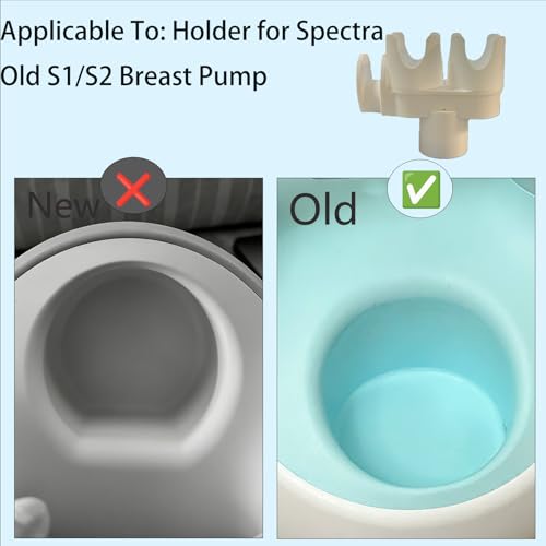 DMERHAC Bottle Holder&Hose Organizer for Spectra S1 Breast Pump (Old Version Circular Hole)-Detachable Magnetic Mount with Tubing Wrap Arm-Space-Saving Pump Accessories, Easy No-Clip Installation. - Image 2