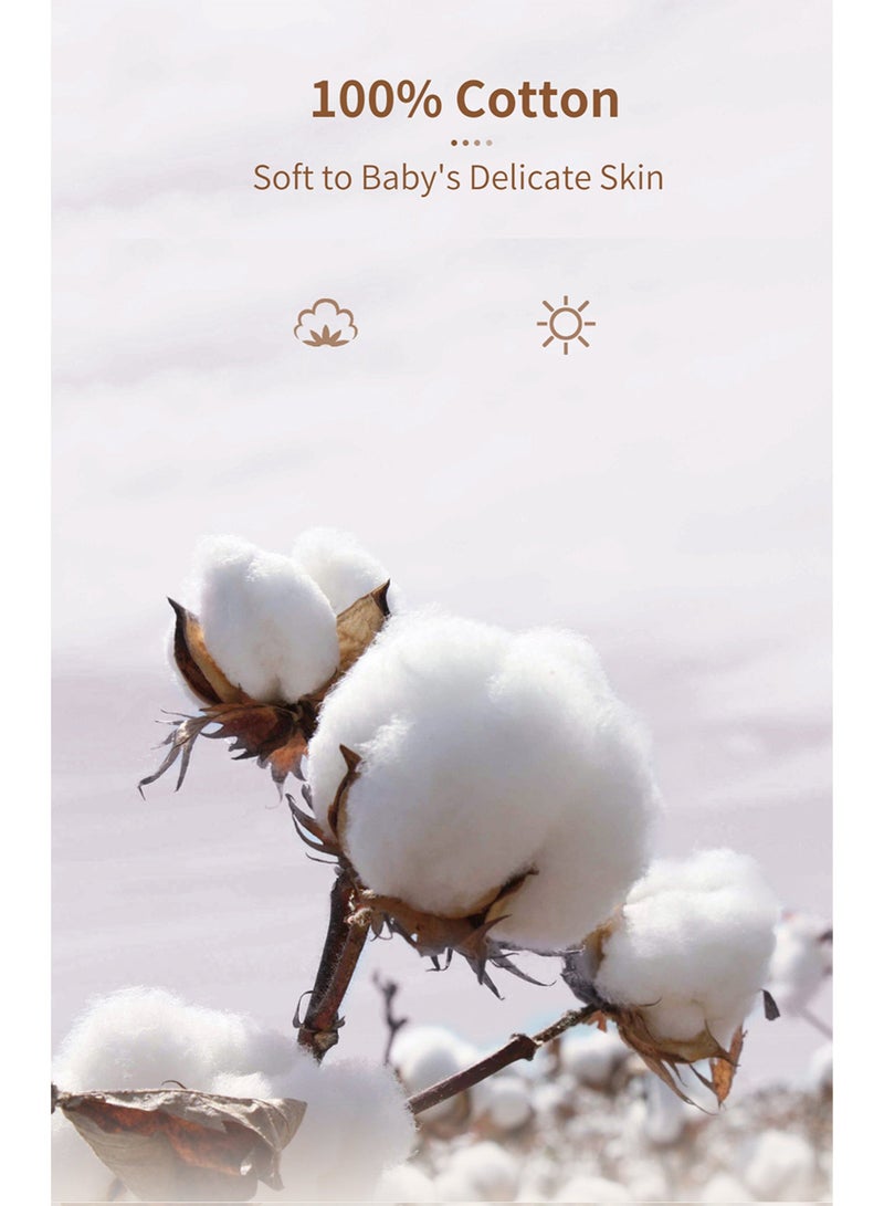 انسولار بطانيات قماط موسلين معزولة للأولاد والبنات، بطانية استقبال كبيرة، لفافة قماط ناعمة وجيدة التهوية للجنسين حديثي الولادة (زهرية). - Image 5