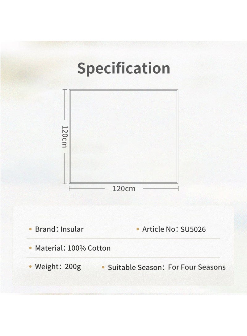 انسولار بطانيات قماط موسلين معزولة للأولاد والبنات، بطانية استقبال كبيرة، لفافة قماط ناعمة وجيدة التهوية للجنسين حديثي الولادة (زهرية). - Image 2