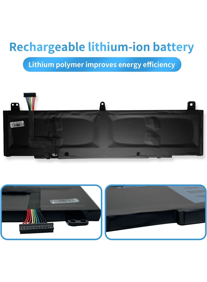 Terabyte TDW5P Laptop Battery Replacement for Dell Alienware 13 R3 ALW13C-D2718 ALW13CR-1738 ALW13CR-2508 ALW13CR-2718 ALW13CR-2738 ALW13CR-2838 Series (15.2V 76Wh) - Image 3
