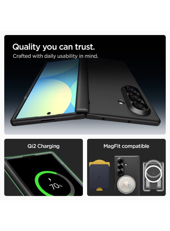 Spigen غطاء حماية Air Fit Pro MagFit لجهاز Samsung Galaxy Fold 7 [MagSafe] مع تغطية المفصل (2025) - أسود - Image 5