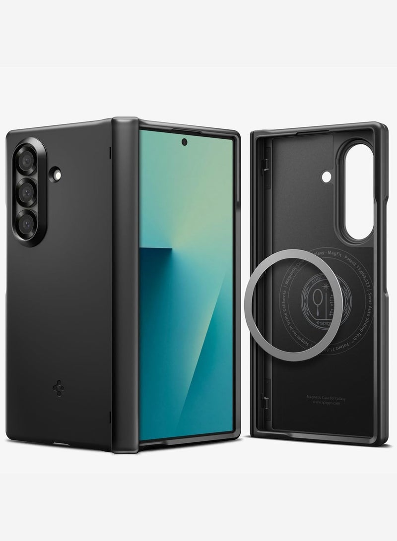 Spigen غطاء حماية Air Fit Pro MagFit لجهاز Samsung Galaxy Fold 7 [MagSafe] مع تغطية المفصل (2025) - أسود - Image 1