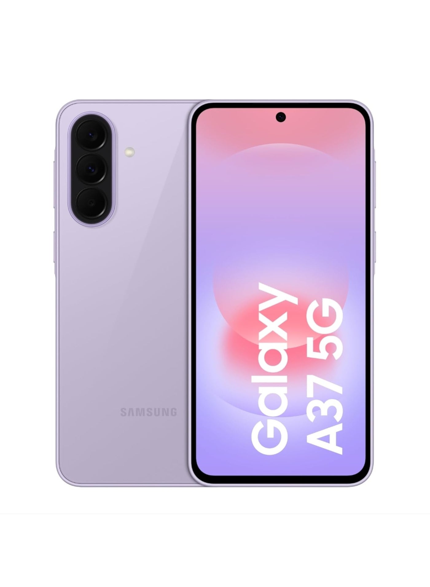 Samsung Galaxy A37 5G (Awesome Lavender, 8GB RAM, 128GB Storage), Agentic AI, Triple Camera with Nightography Video, 2 Days Battery Life, 6 Gen OS Upgrades, IP68, 7.4mm Sleek & Galaxy Buds4 Pro, Real 