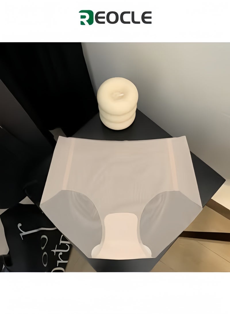 REOCLE Women's Underwear Seamless Comfort Briefs Ultra Thin Ice Silk Panties Non-Marking Ice Silk Underwear - Image 1