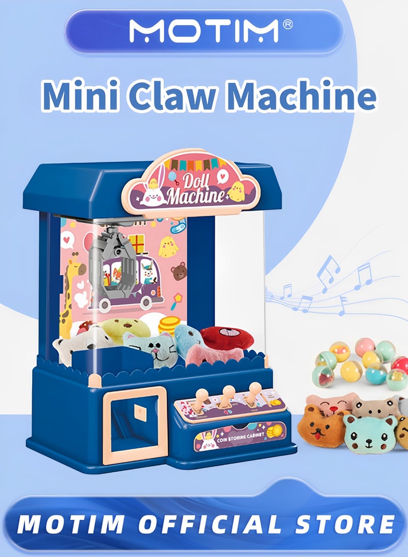 Motim Mini Claw Machine DIY Doll Machine for Kids Electronic Arcade Game Indoor Toy with Music for Home Party Birthday Gifts Toys  - Image 1