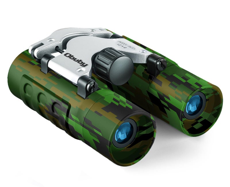 OBUBY Real Binoculars for Kids Gifts for 312 Years Boys Girls 8x21 HighResolution Optics Mini Compact Binocular Toys Shockproof Folding Small Telescope for Bird WatchingTravel Camping Camo - Image 2