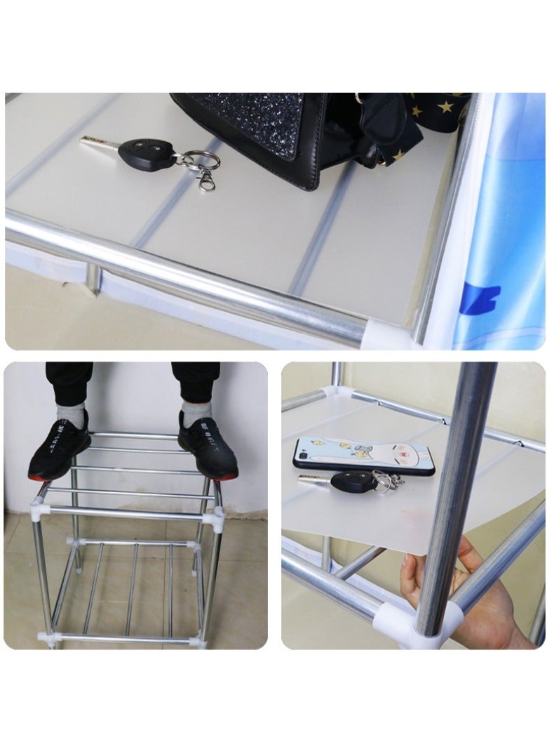 Portable Clothing Wardrobe With Storage Cupboard Organiser 201*170*45  - Image 4