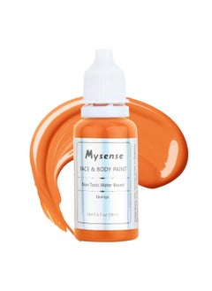 Mysense Mysense Orange Face Body Paint,Water Based Washable Face Paint,Non-toxic Cream Body Paint for Adults and Children Halloween Costume SFX Pumpkin Cosplay Makeup,0.6oz  - Image 1